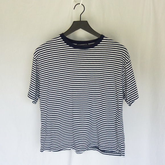 Brandy Melville Tops - Brandy Melville Black And White Striped Shirt